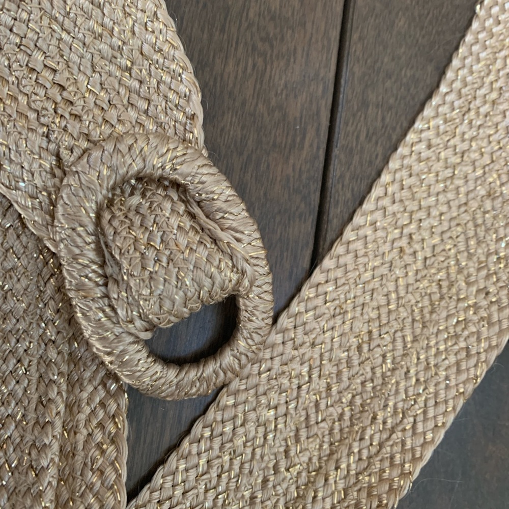 Woven Tan Belt with Ring Buckle